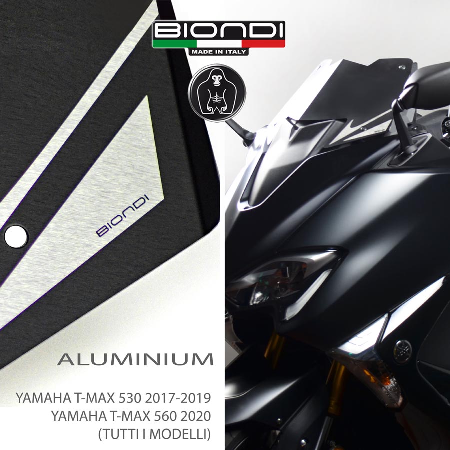 Biondi Wild Cupolino Alluminio Anodizzato Nero Opaco Yamaha T-Max 530 e 560