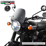 Biondi Cupolino Sport Nero Satinato Triumph Bonneville T100 T120 2021+
