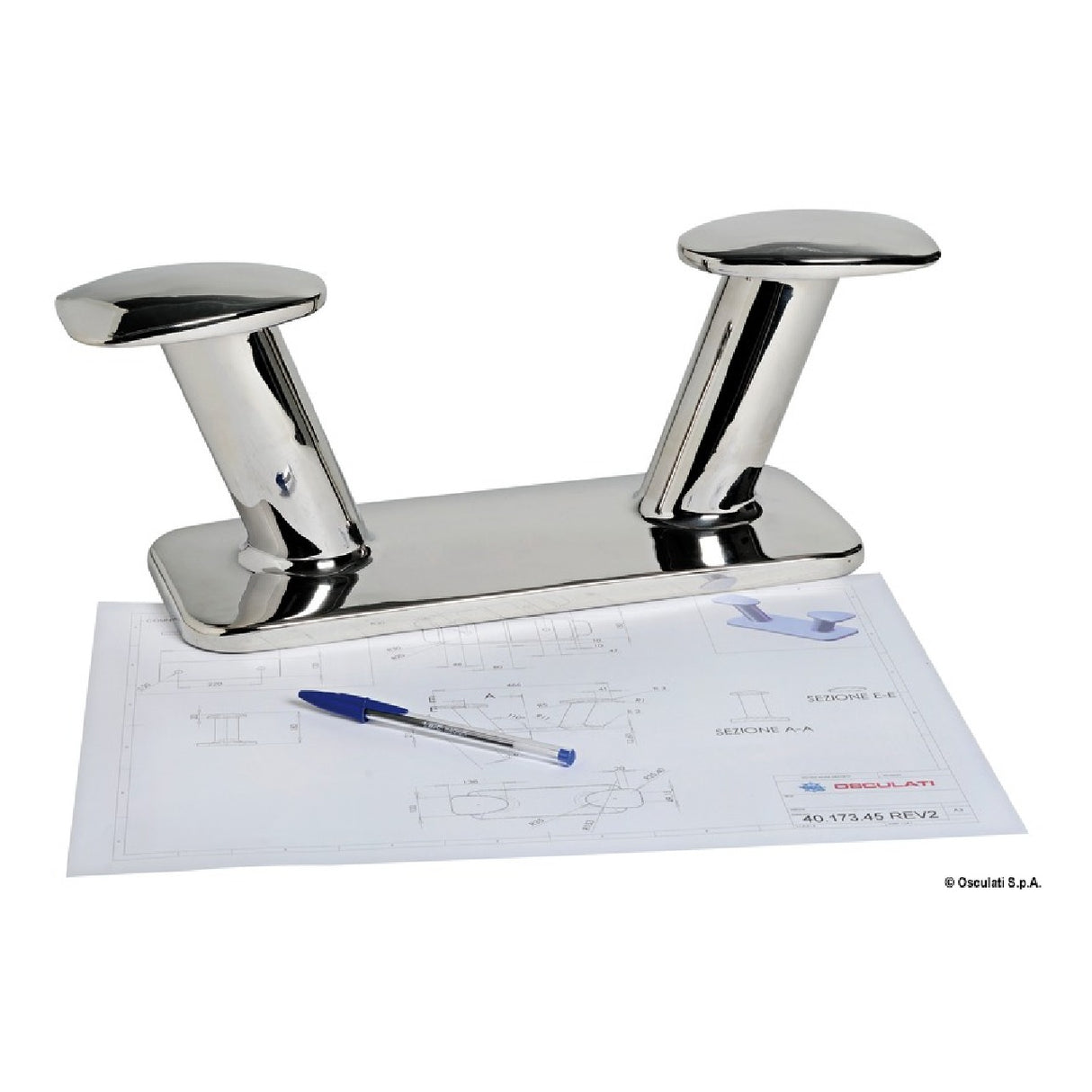 Osculati 40.173.16 mushroom-shaped bollard