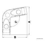 Osculati Passacavo angolare a rulli 40.209.00