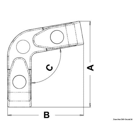 Osculati Angular roller cable gland 40.209.00