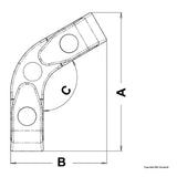 Osculati Passacavo angolare a rulli 40.209.00
