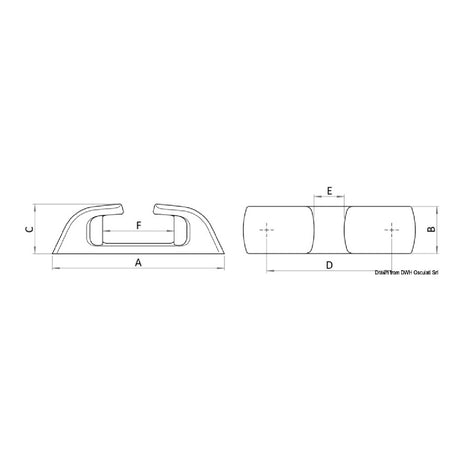 Osculati Passacavo inox Capri a rulli 210mm 40.305.00