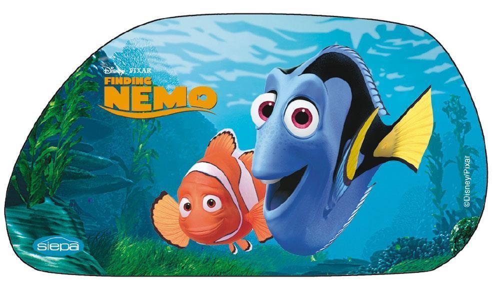 Cortinas laterales trapezoidales Disney 2 de 67 cm x 37 cm Nemo