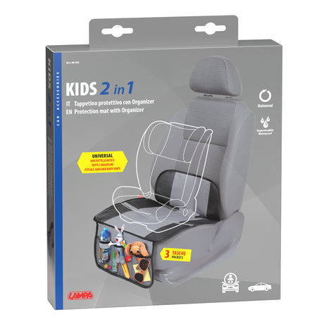 Lampa Kids 3 in 1, tappetino organizer e salva-sedile 40105