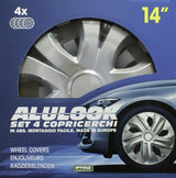 Cora Set 4 copricerchi 14'' Alulook Top