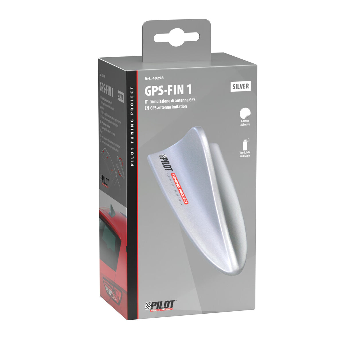 Lampa Gps-Fin Spoiler - Argento 40298