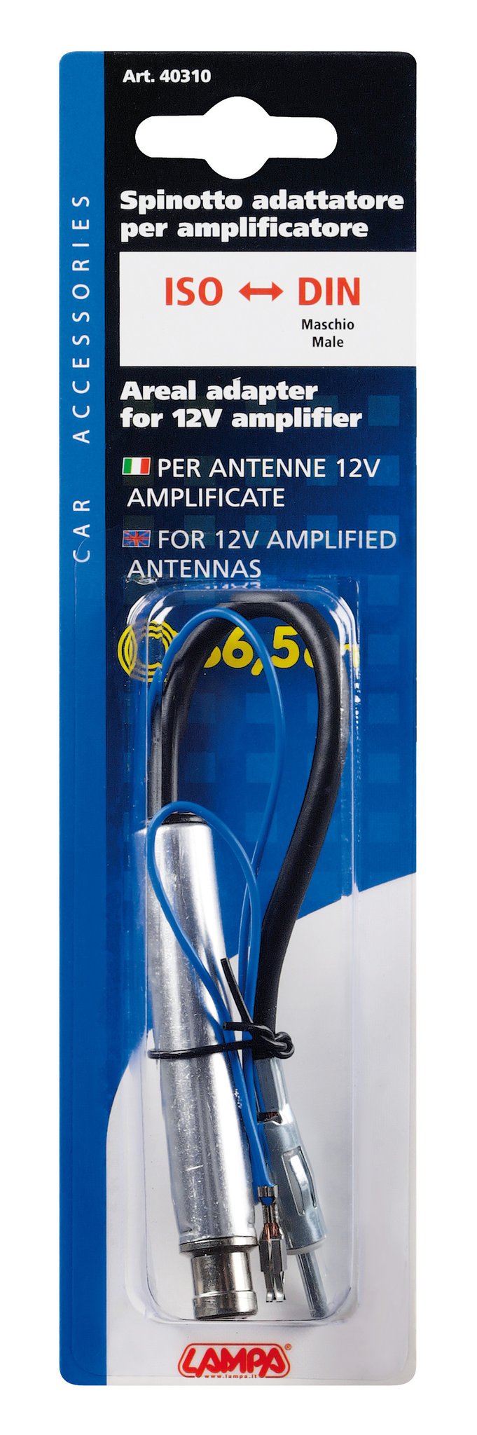 Lampa Adattatore antenna ISO femmina>DIN maschio - 36,5 cm 40310