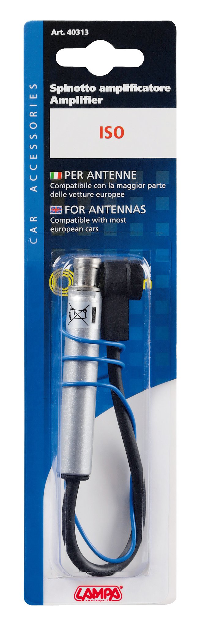 Lampa Adattatore antenna ISO femmina>ISO maschio - 36,5 cm 40313
