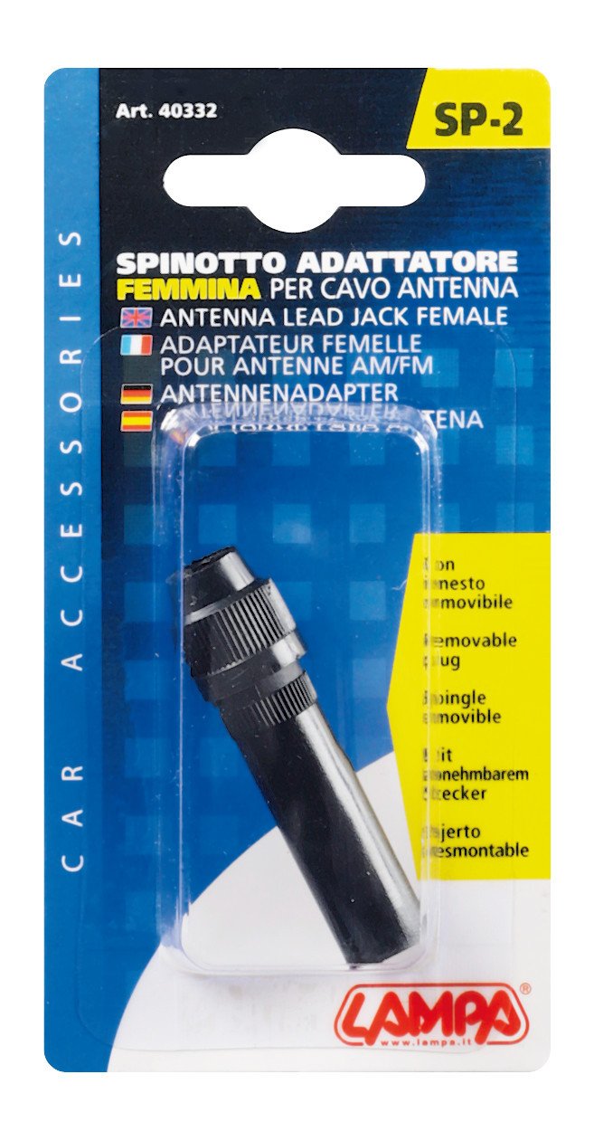 Lampa Spinotto DIN femmina per cavo antenna 40332