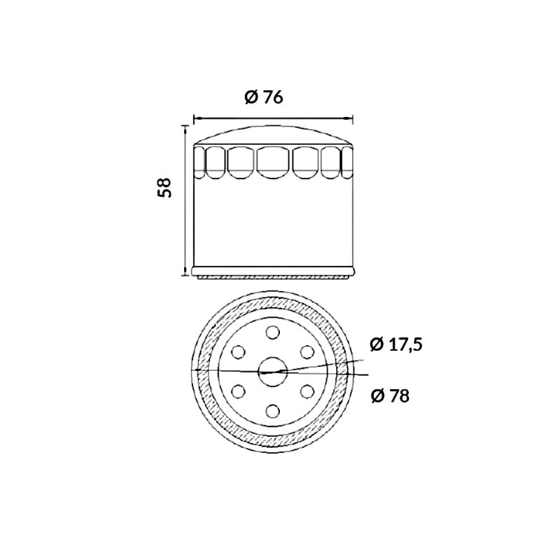 Hokio Ölfilter Aprilia Atlantic 500 2001-2004 403550035