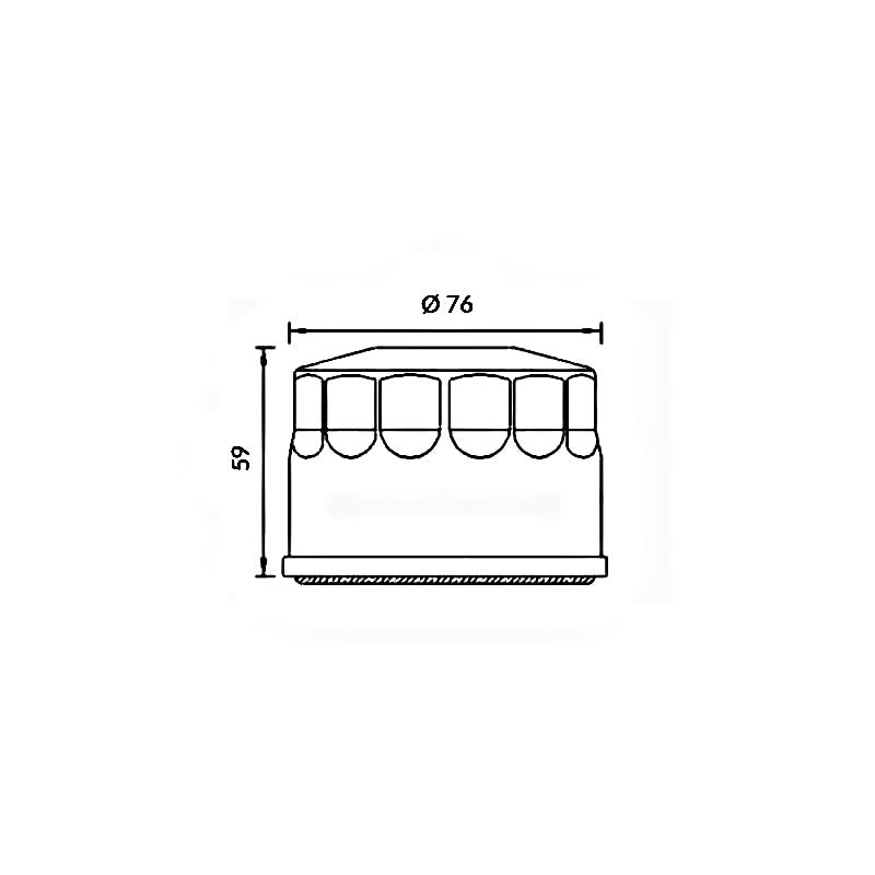 Ufi Filtro Olio Moto Guzzi California Ii 1000 1981-1987