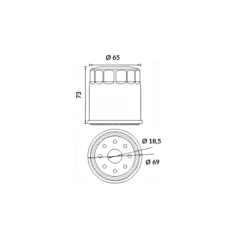 Hokio Filtro Olio Kawasaki Ej 650 (W650) 650 1999-2006