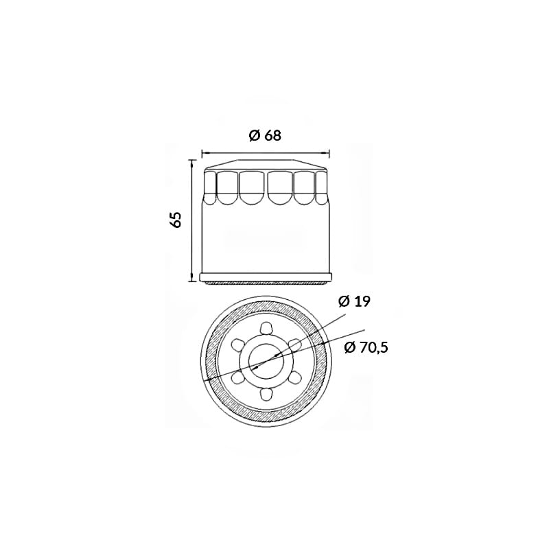 Meiwa Filtro Olio Suzuki An650 Burgman 650 2003-2017