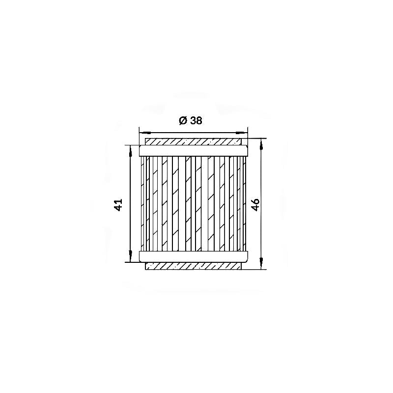 Meiwa Filtro Olio Yamaha Czd300-A X-Max 300 2017-2018