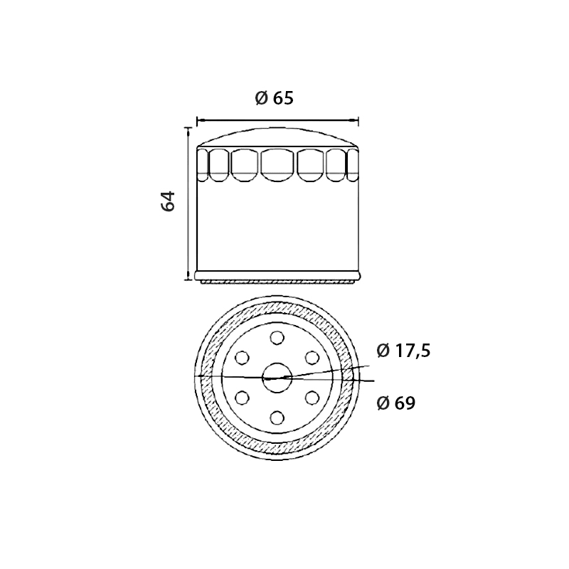 Hokio Filtro Olio VOGE VALICO 500cc