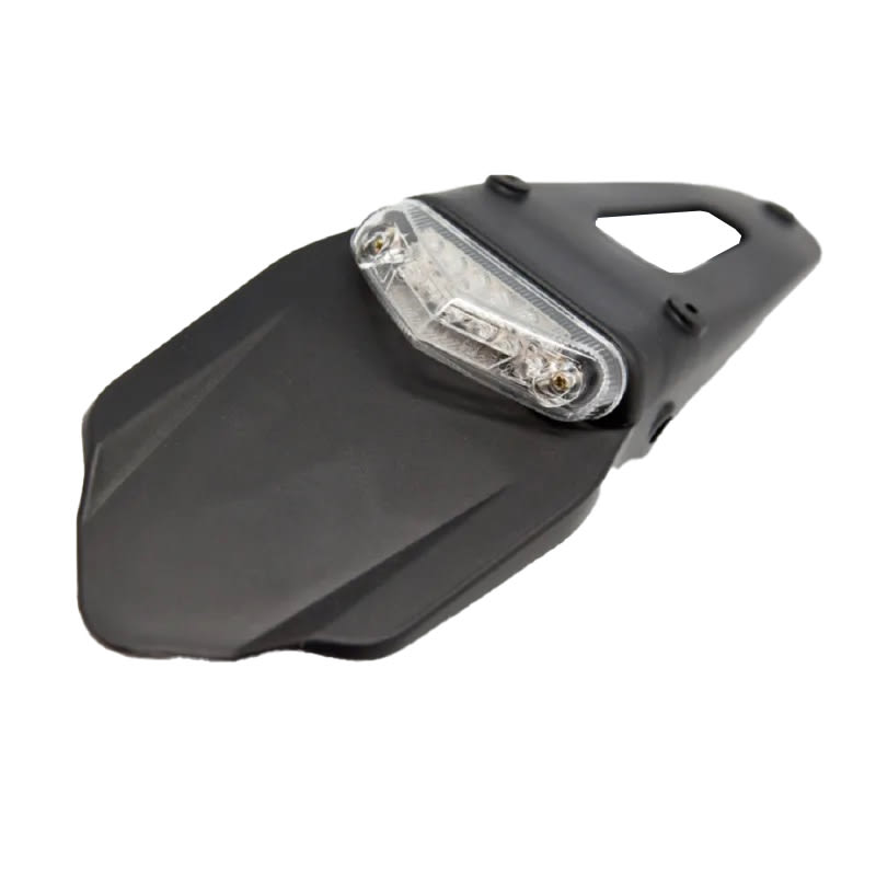 BCR Fanale moto con lente trasparente con supporto portatarga