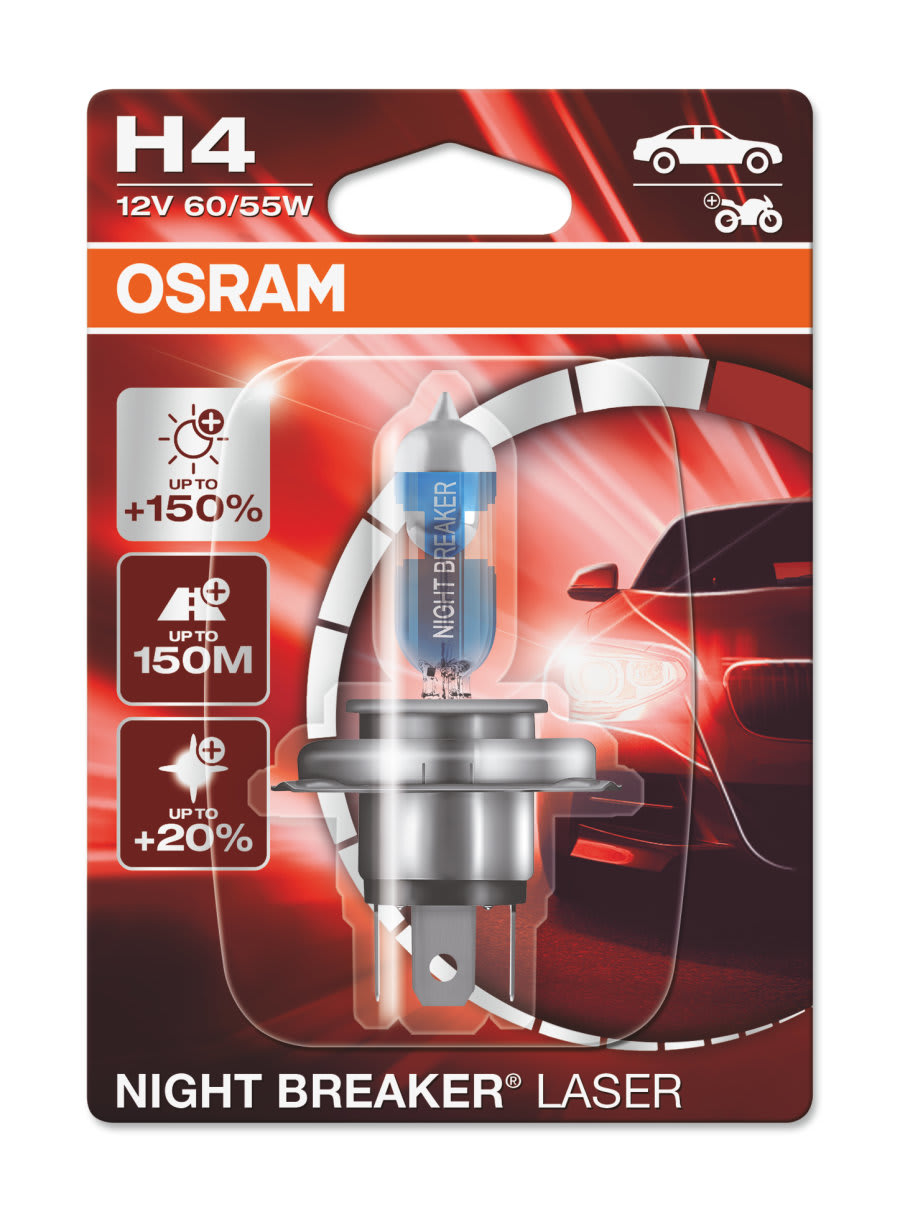 Osram Lampada H4 P43T 12V-60/55W Night Breaker LASER - Blister