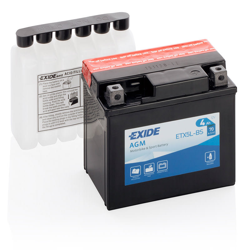Exide ETX5L-BS Versiegelte AGM-Batterie