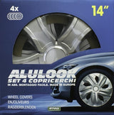 Cora Set 4 copricerchi 14'' Alulook Bis
