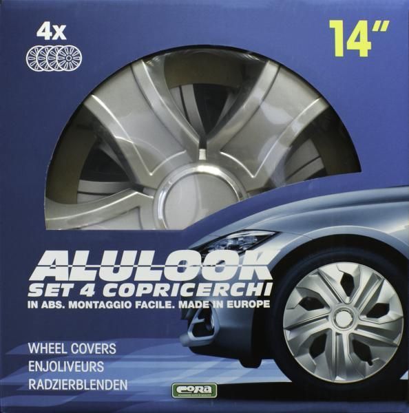 Juego de 4 tapacubos Cora Alulook Bis de 14''