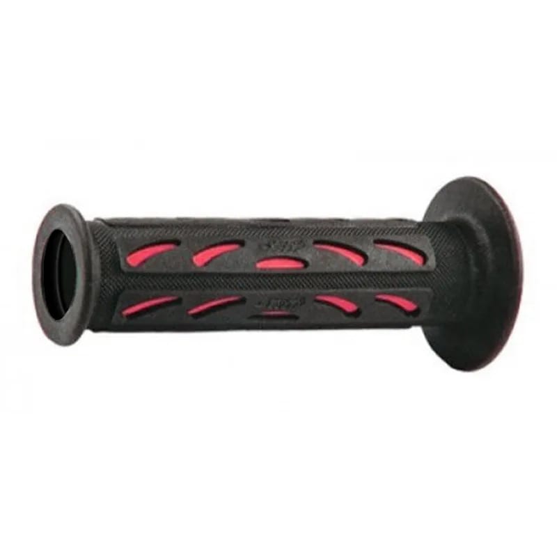 Progrip Manopole 724-OE-149 Strada Rosso/Nero Double Density Con Foro