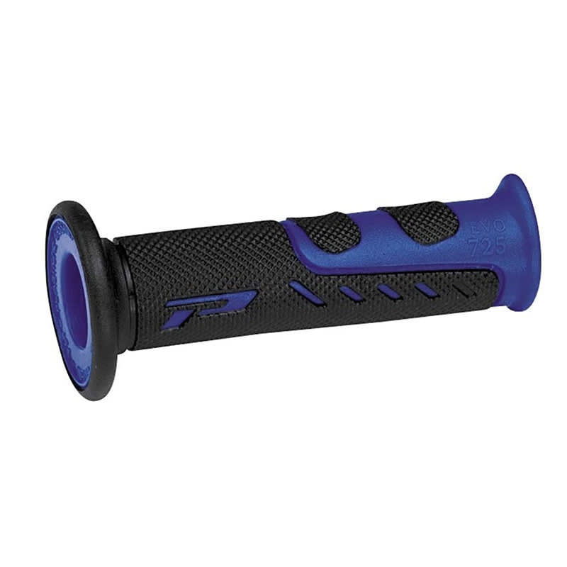 Progrip Manopole 725-OE-150 Strada Blu/Nero Double Density Con Foro