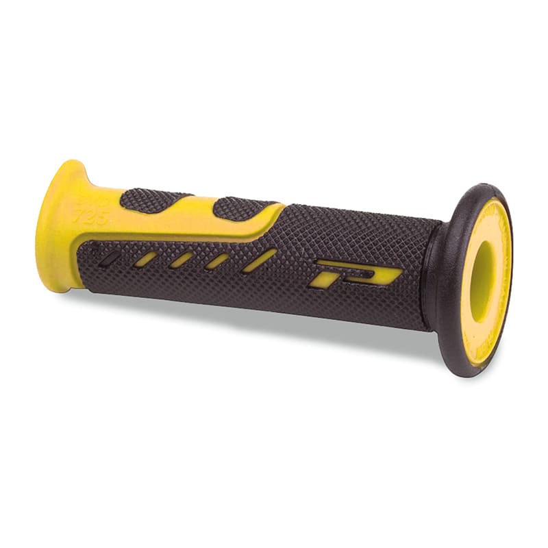 Progrip Manopole 725-OE-202 Strada Giallo/Nero Double Density Con Foro