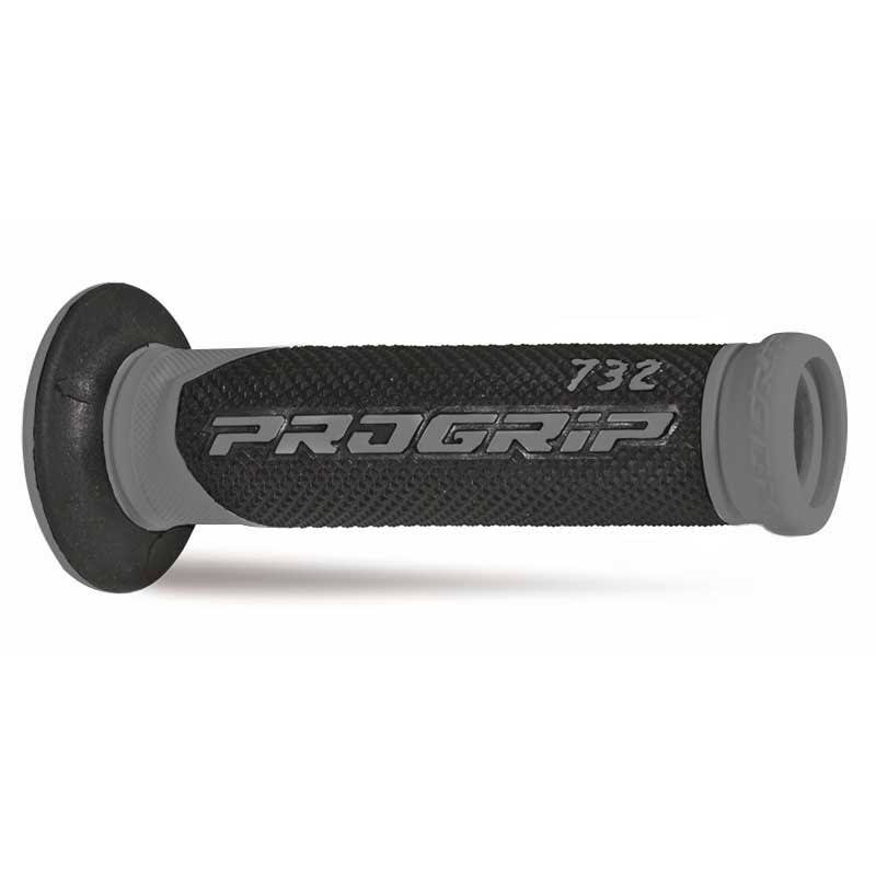 Progrip 732-OE-187 Rennradgriffe Grau/Schwarz Doppeldichte mit Loch