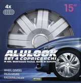 Juego de 4 tapacubos Cora Alulook Cosmos de 15''