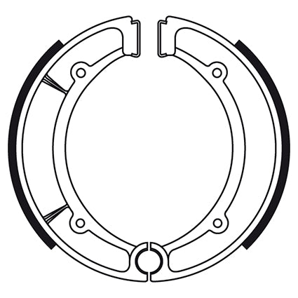 BCR Hinterradbremsbacken, kompatibel mit Yamaha 250 cm³, Größe 160-30 mm