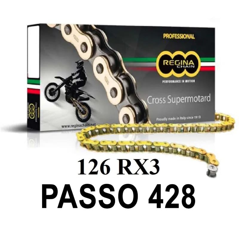 Regina Catena trasmissione moto 126RX3 126 maglie passo 428