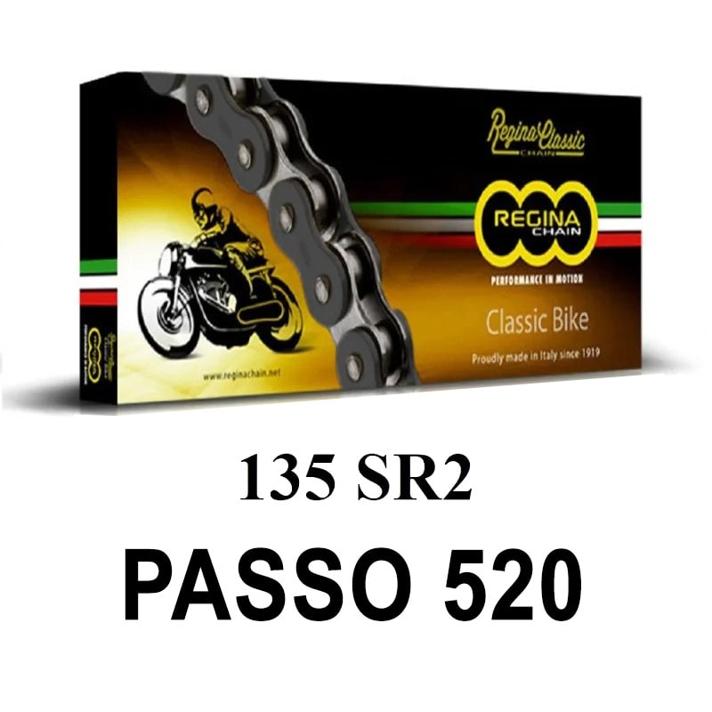 Regina Catena trasmissione moto 135SR2 120 maglie passo 520