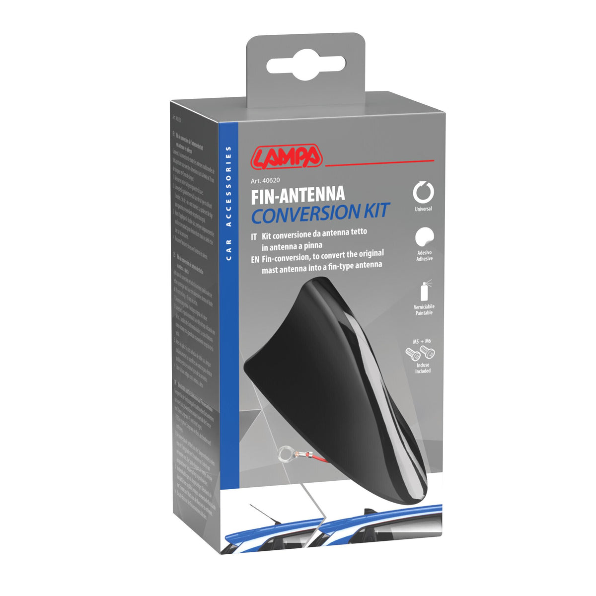 Lampa Kit conversione antenna da tetto a stelo in antenna a pinna 40620