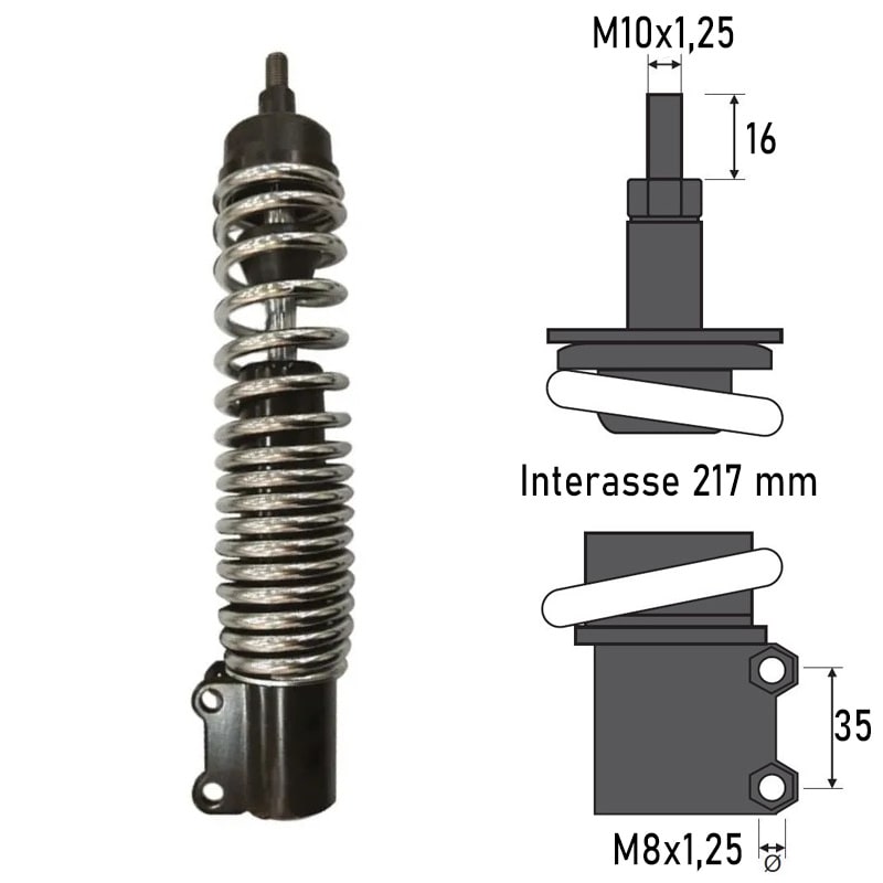 BCR Ammortizzatore anteriore Piaggio Vespa 125/150 /200/250/300cc