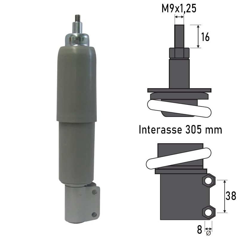 BCR-Stoßdämpfer vorne, kompatibel mit Piaggio Vespa 125 cm³