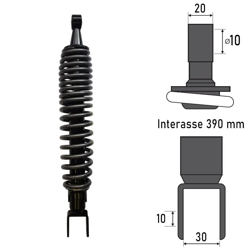 BCR Ammortizzatore posteriore compatibile Aprilia 125cc