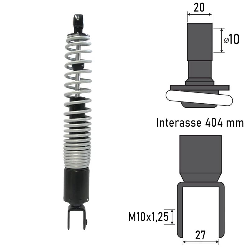 BCR Ammortizzatore posteriore compatibile Honda 250/300cc