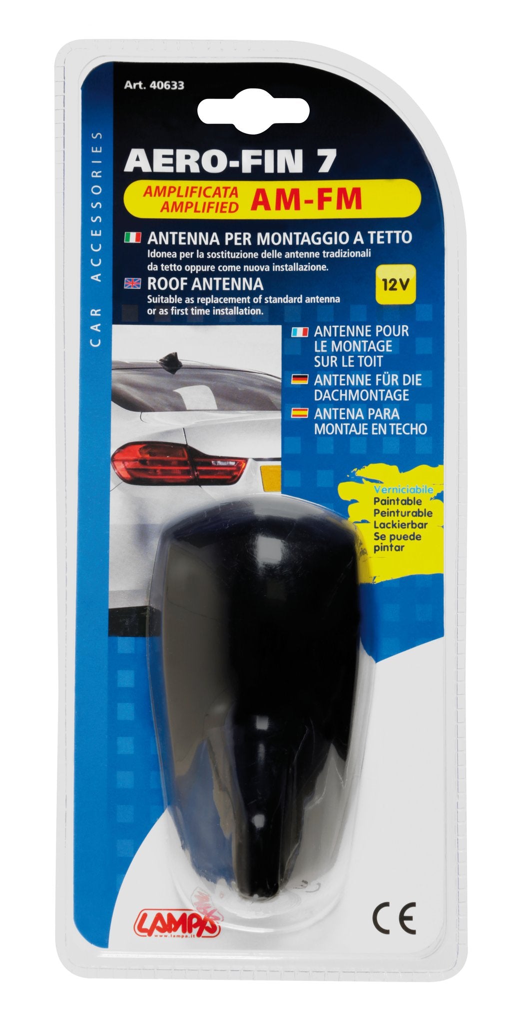 Lampa Aero-Fin 7, antenna amplificata AM/FM 40633