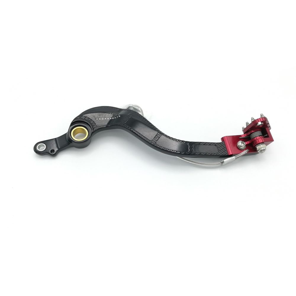 BCR Pedale freno colore nero/rosso compatibile con modelli Honda 0335