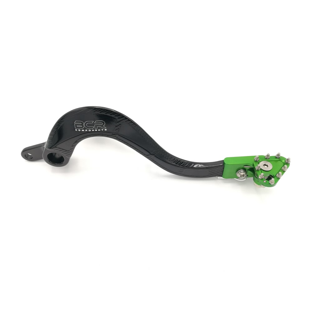 BCR Pedale freno colore nero/verde compatibile con modelli Kawasaki 0360