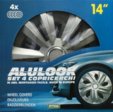 Cora Satz mit 4 14'' Alulook Delta Radkappen