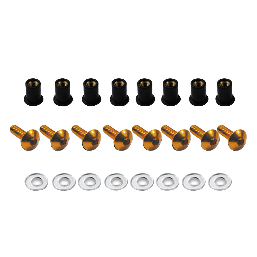 BCR Gold Anodized Fairing Screw Kit
