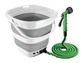 Lampa Aquarover, secchio pieghevole con pompa a batteria ricaricabile - 15 L 40729