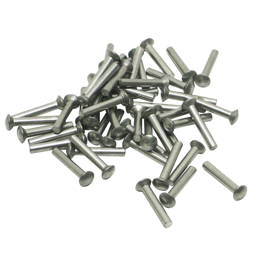 BCR Rundkopfnieten für Piaggio Vespa Fußrastenleistenspitzen, 100 Stück