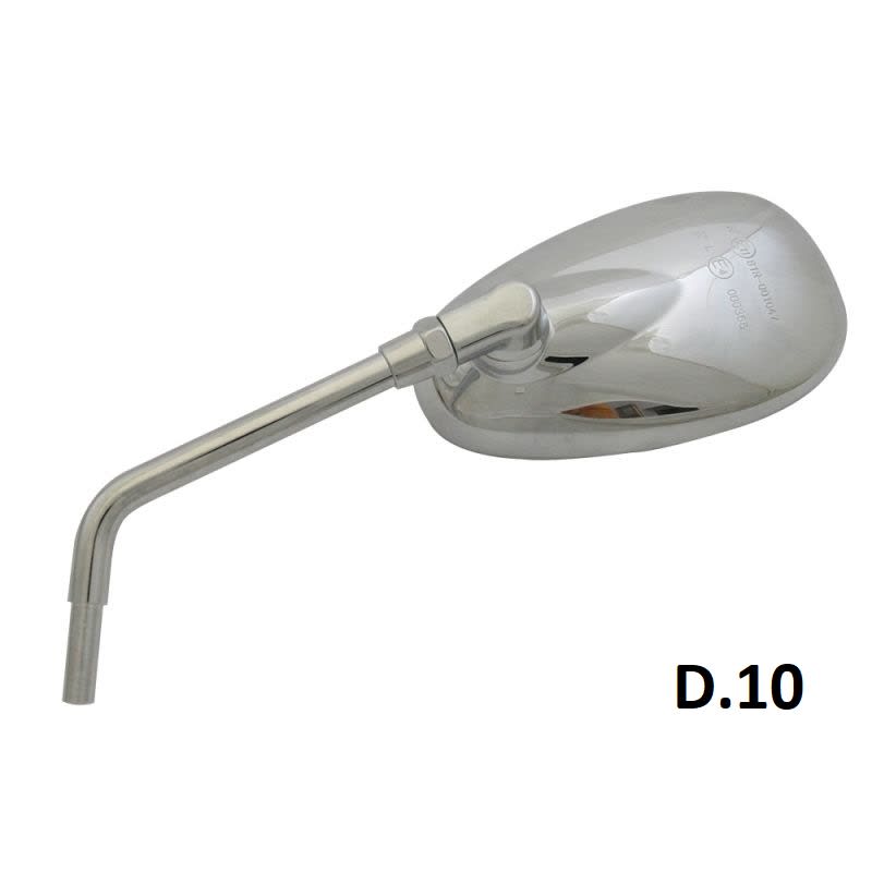 BCR Chromspiegel links und rechts für Aprilia 125/200 cm³ und Piaggio 250/300/500 cm³