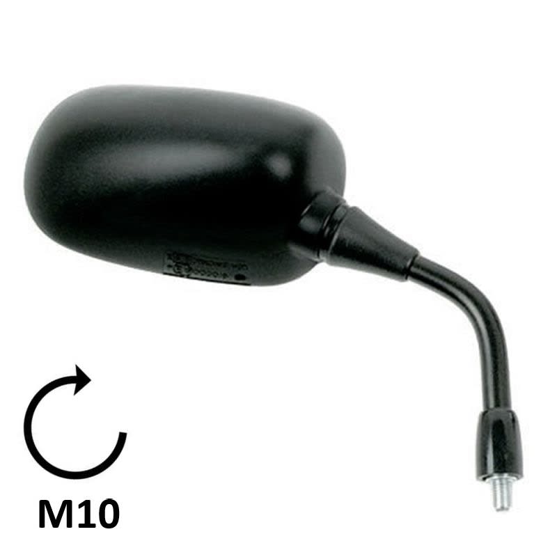 BCR Rechter schwarzer Spiegel, kompatibel mit Honda 400/600cc Modellen