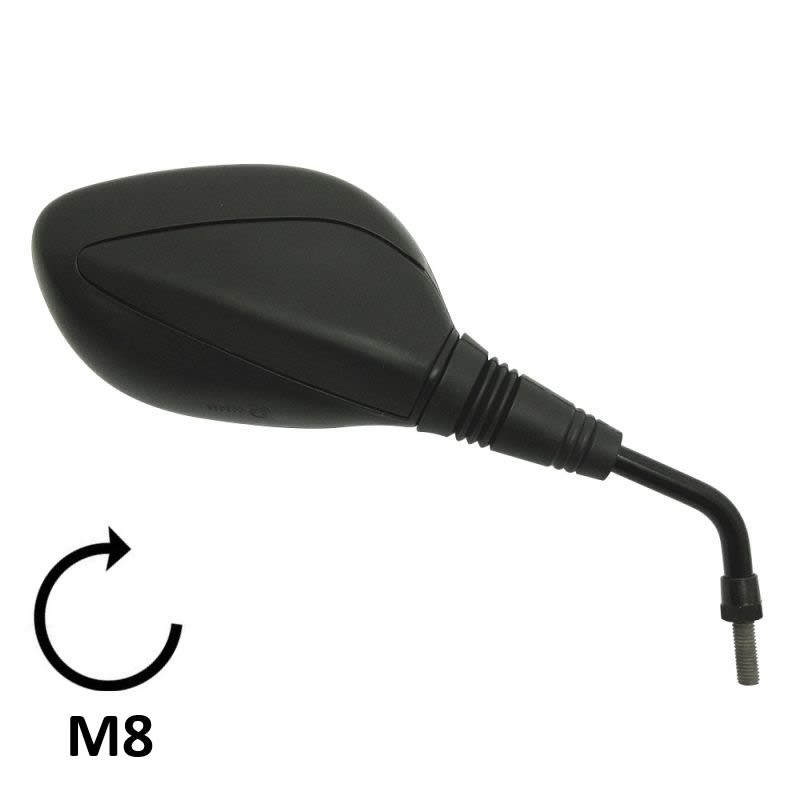 BCR Schwarzer rechter Spiegel, kompatibel mit Kymco 50/125/150/200cc Modellen