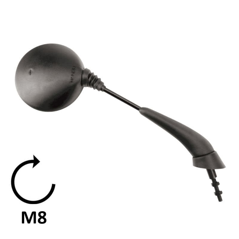 BCR Specchio nero destro compatibile con modelli Piaggio 50/125cc 0635