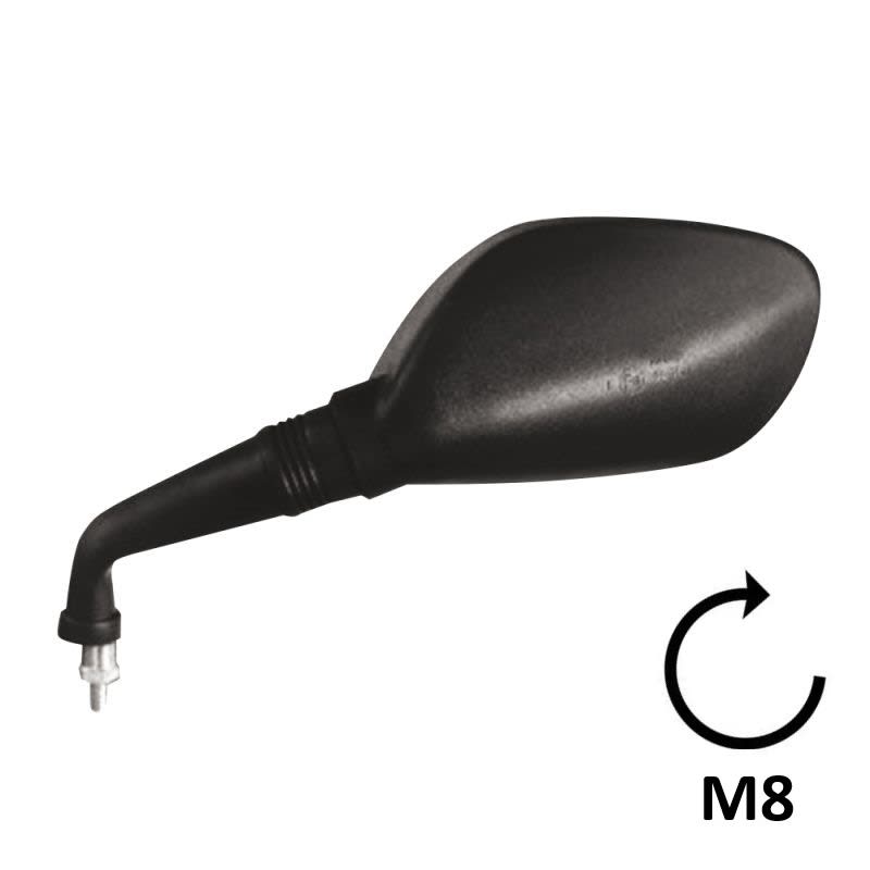 BCR Linker schwarzer Spiegel, kompatibel mit MBK-Yamaha 300cc Modellen